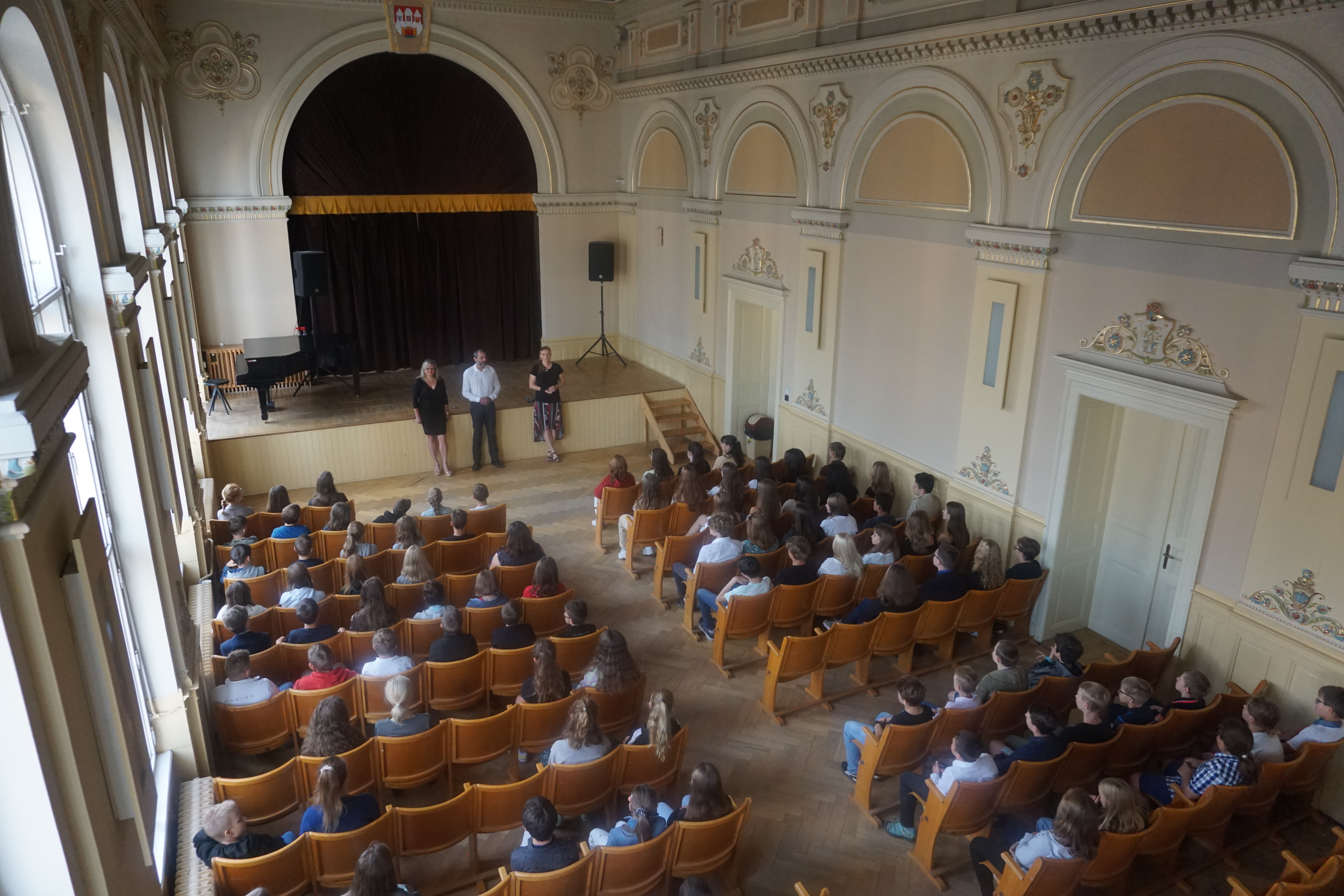 Přivítání žáků 1.E, 1.F a 1.A